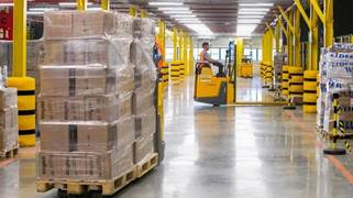 Centro logístico de Amazon de Zaragoza, en una imagen de archivo