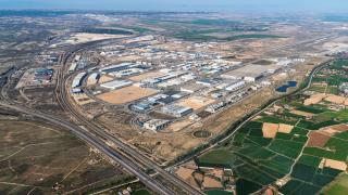 Vista aérea de la Plataforma Logística de Zaragoza (Plaza)