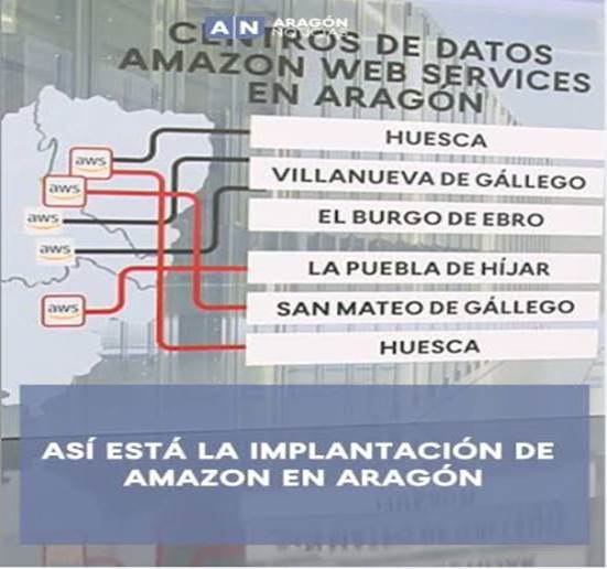 ️ El primer consejo de Gobierno del nuevo Gobierno de Aragón prevé  aprobar el Plan de Interés General de Aragón (PIGA) para la ampliación de  centros de datos de Amazon Web Services en Aragón. Así ...